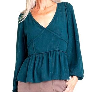 Dark Blue/Teal Women’s Blouse